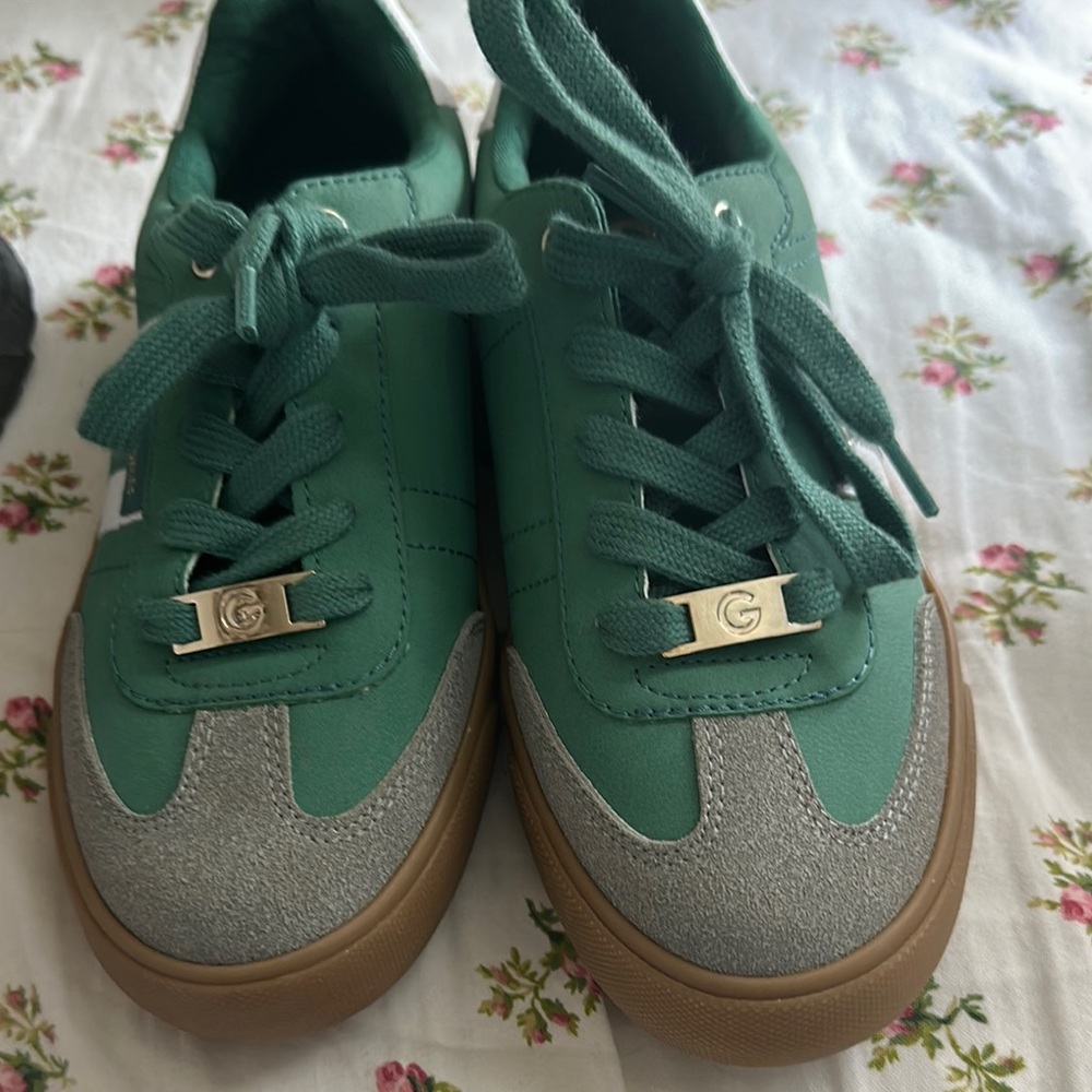 Green and Gray Sneakers
